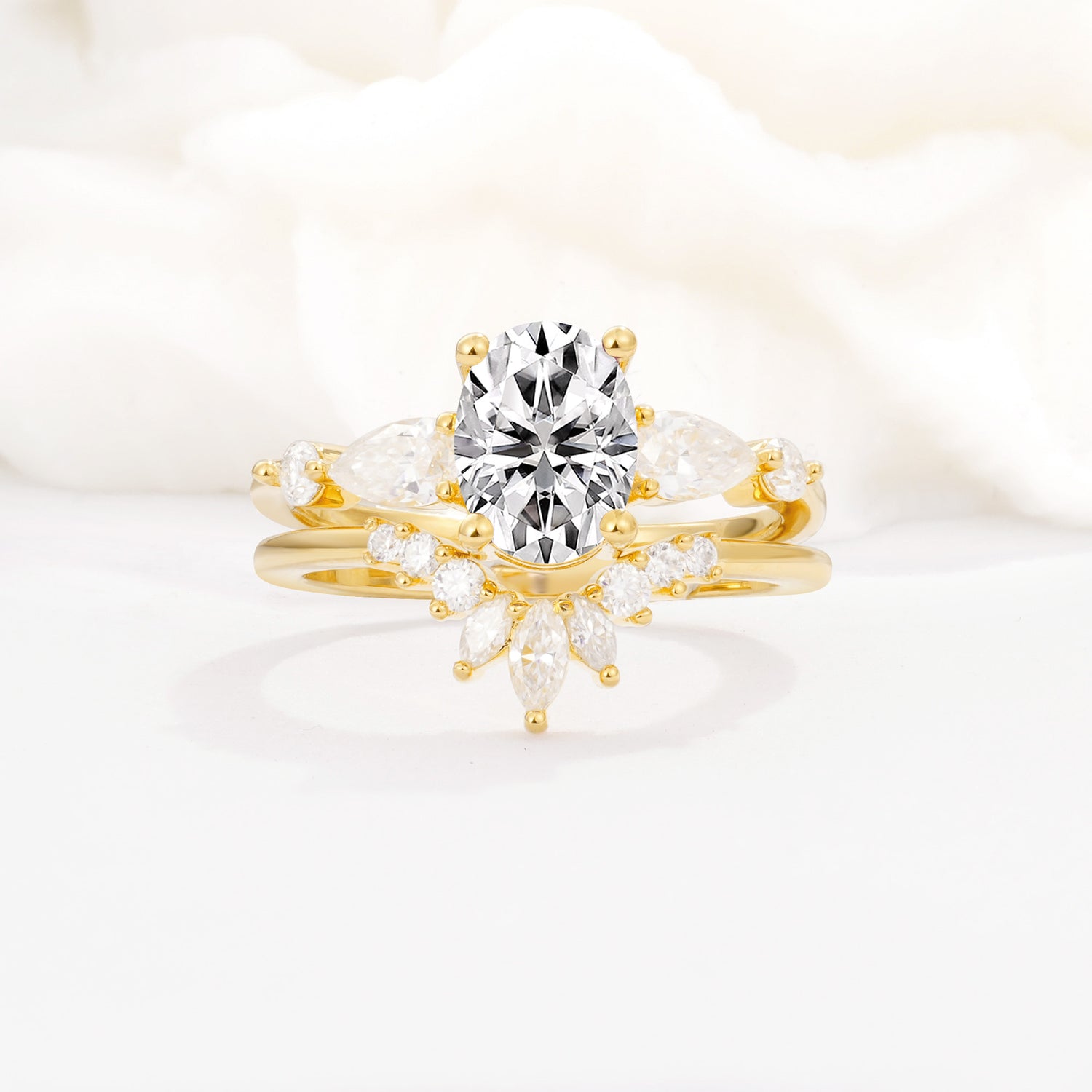 SR17105 Lab Diamond Ring - Yellow-Gold