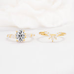SR17105 Lab Diamond Ring - White-Gold