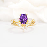 SR17105 Amethyst Ring - Yellow-Gold