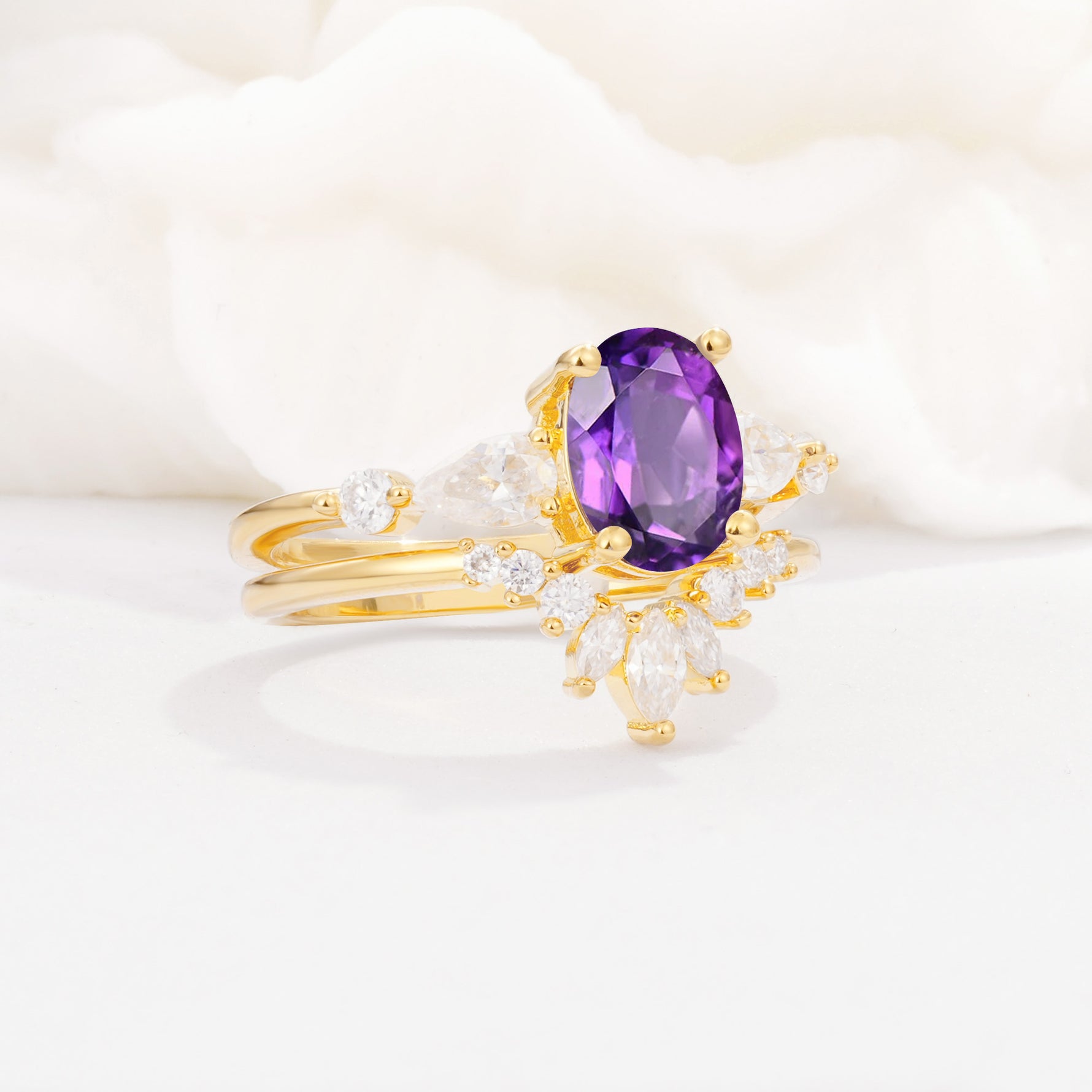 SR17105 Amethyst Ring - Rose-Gold