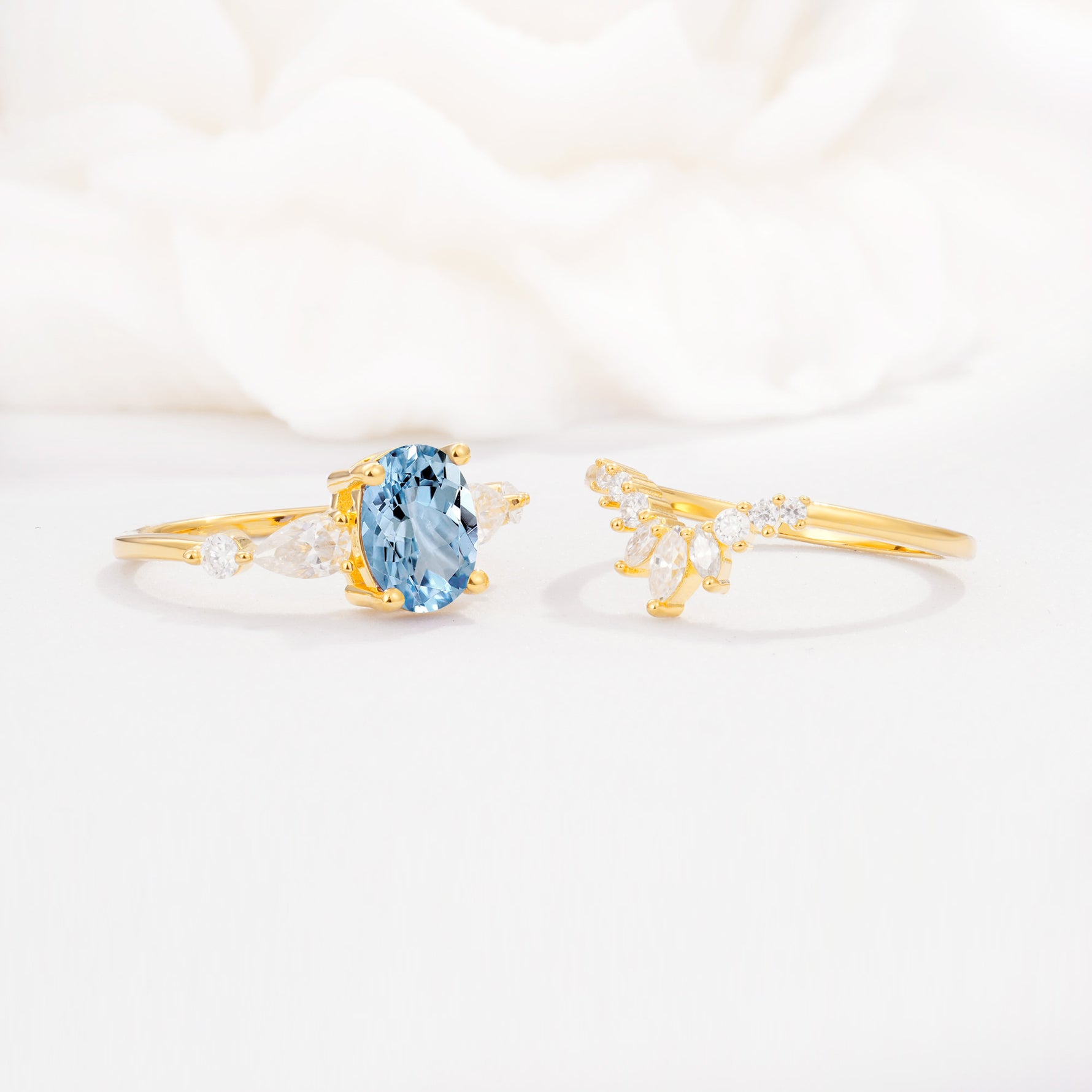 SR17105 Aquamarine Ring - Additional view
