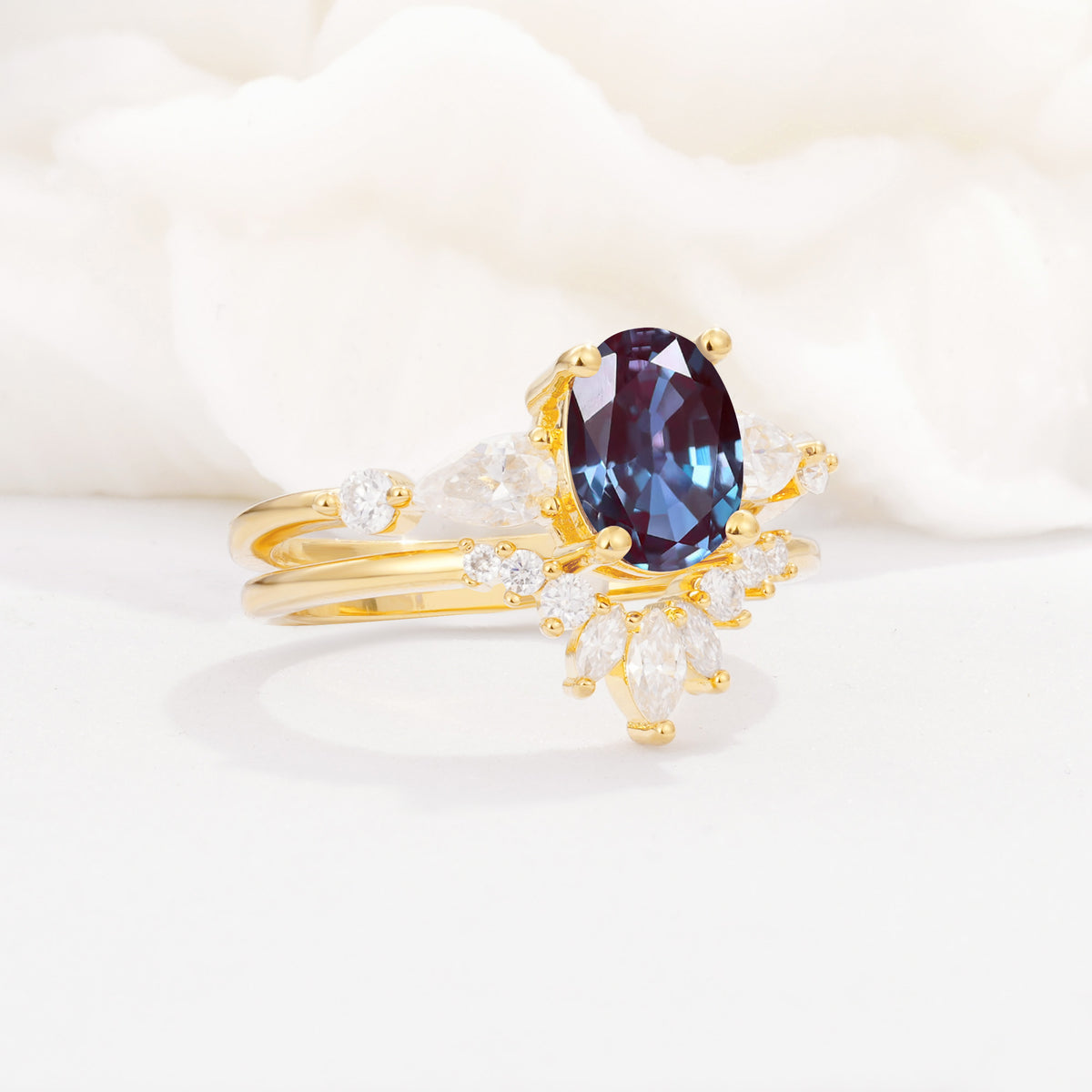 SR17105 Alexandrite Ring - Rose-Gold