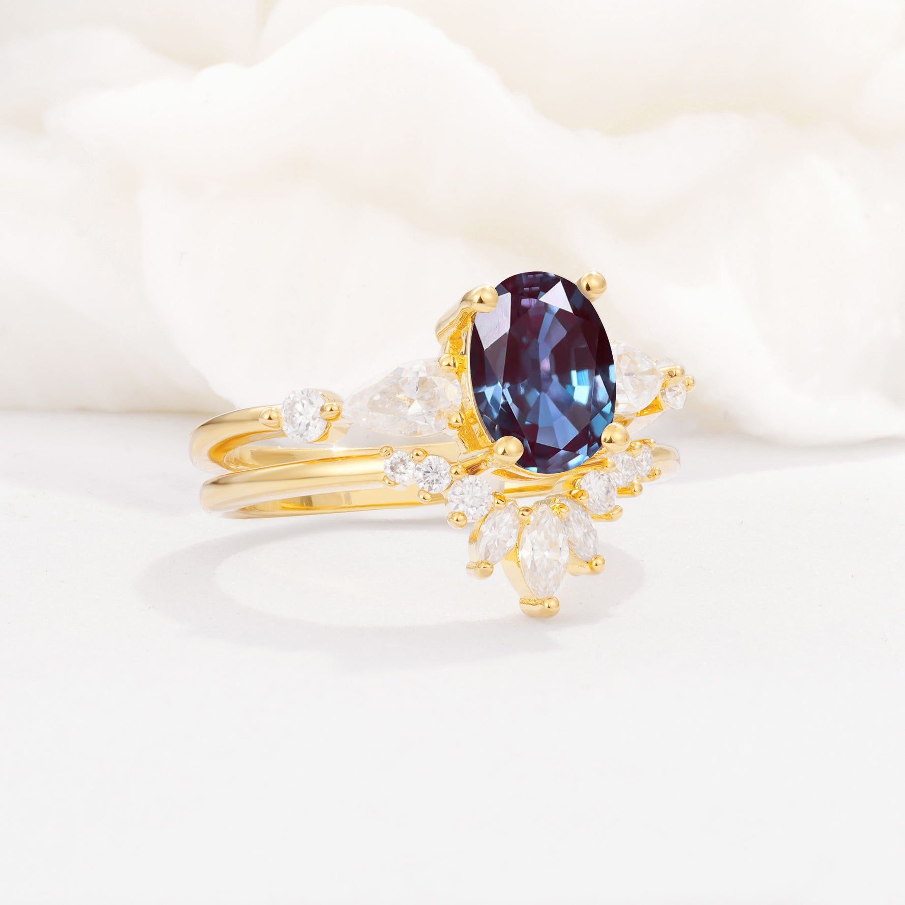 SR17105 Alexandrite Ring - Rose-Gold