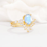 SR17105 Moonstone Ring - Rose-Gold