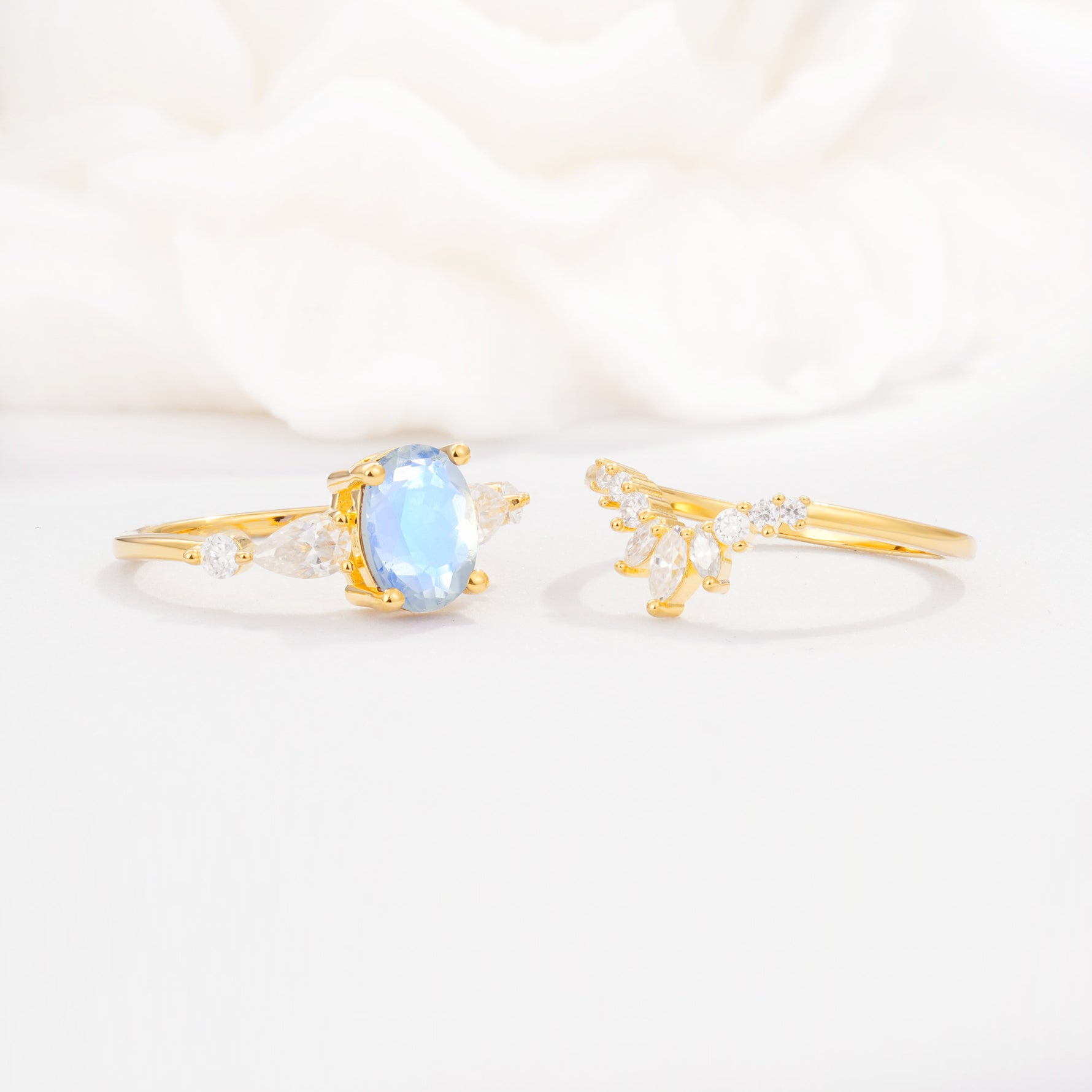 SR17105 Moonstone Ring - Additional view