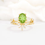 SR17105 Peridot Ring - Yellow-Gold