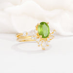 SR17105 Peridot Ring - Rose-Gold