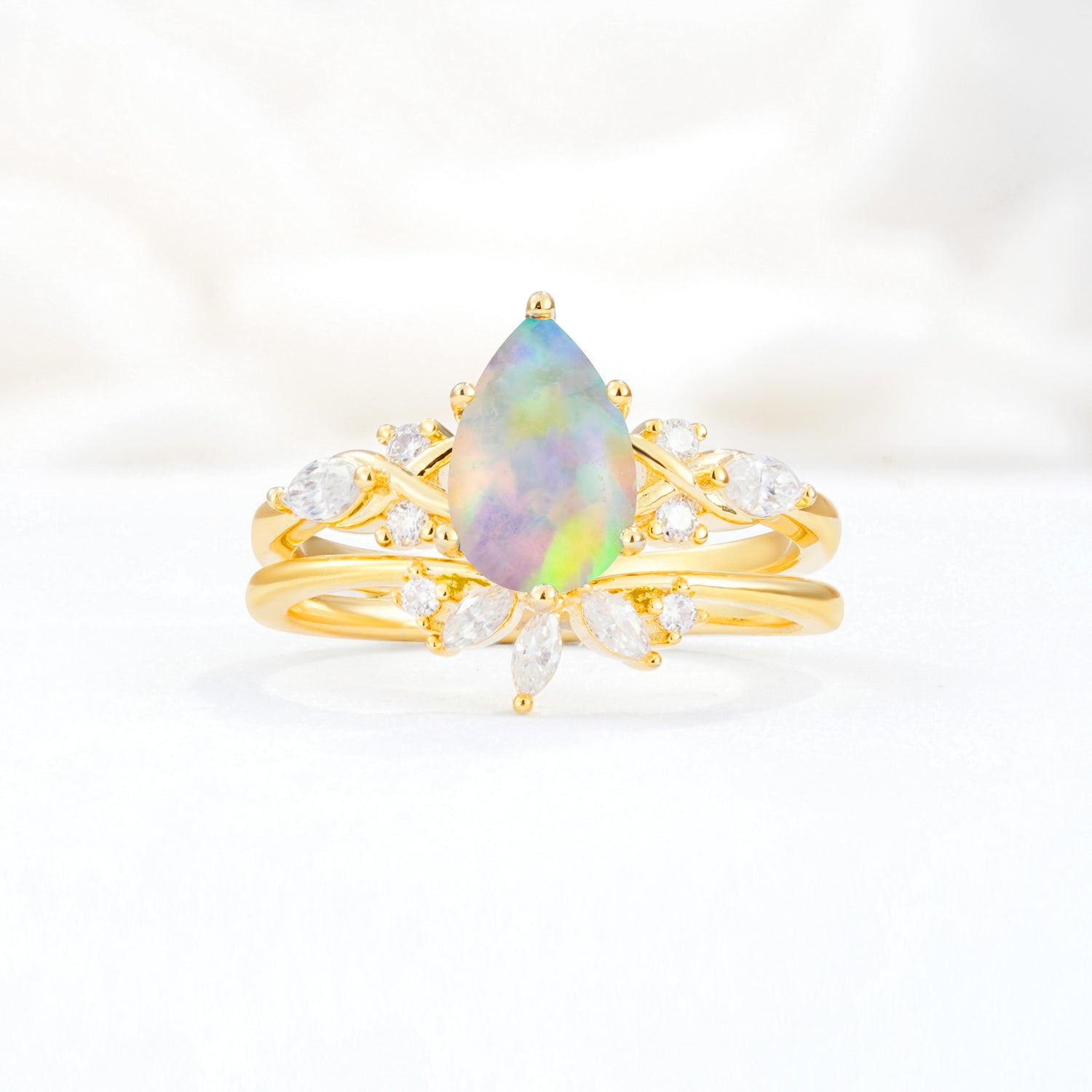 SR17107 Fire Opal Ring - Additional view