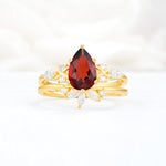 SR17107 Garnet Ring - Additional view