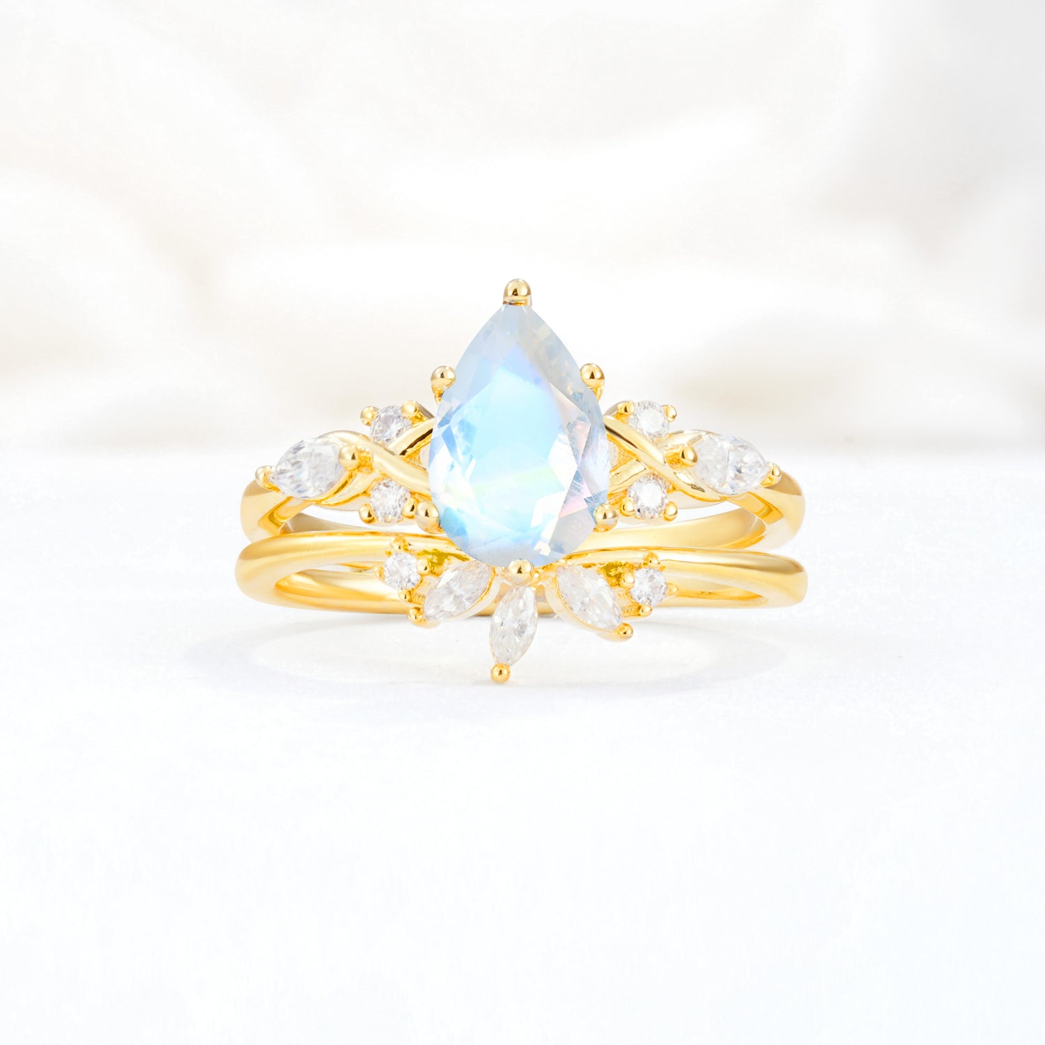 SR17107 Moonstone Ring - Additional view