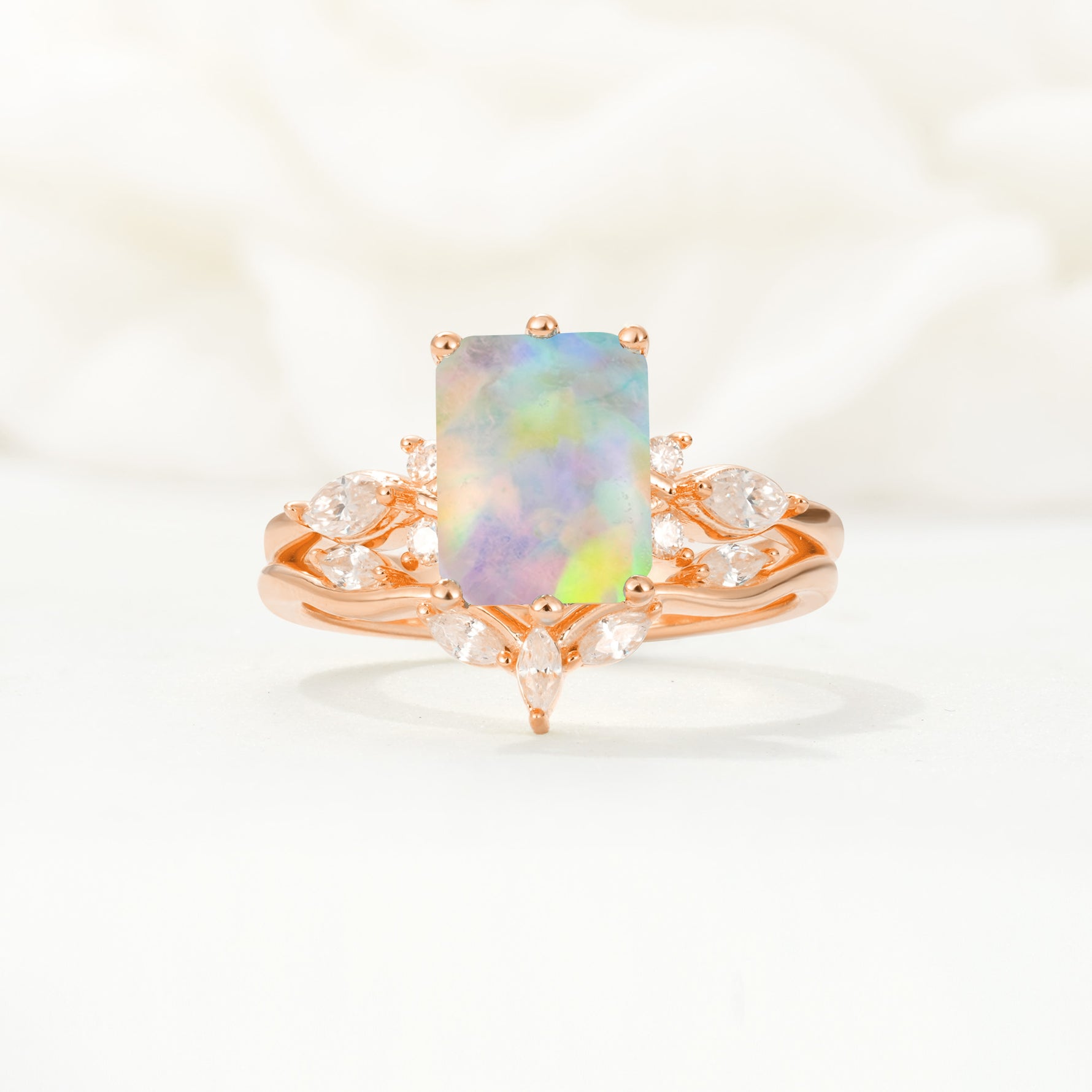 SR17109 Fire Opal Ring - Additional view