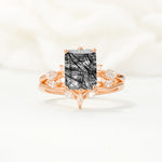 SR17109 Black Rutilated Quartz Ring - Additional view