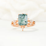 SR17109 Moss Agate Ring - Additional view