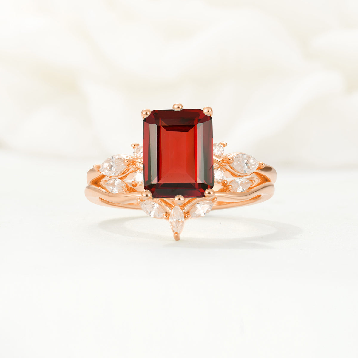 SR17109 Garnet Ring - Additional view