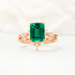 SR17109 Emerald Ring - Additional view