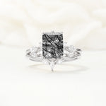SR17109 Black Rutilated Quartz Ring - Additional view