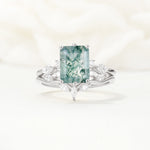 SR17109 Moss Agate Ring - Additional view