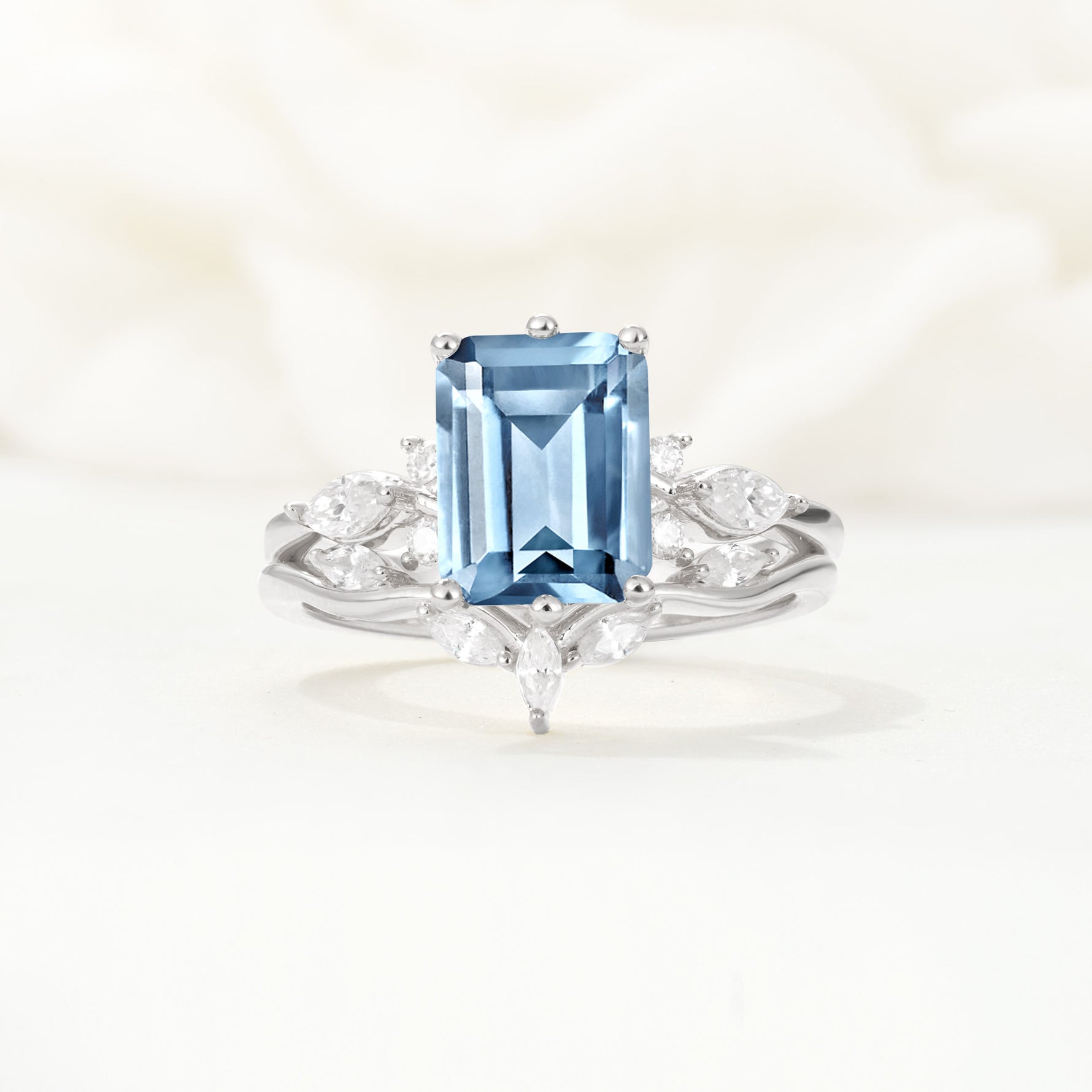 SR17109 Aquamarine Ring - Additional view