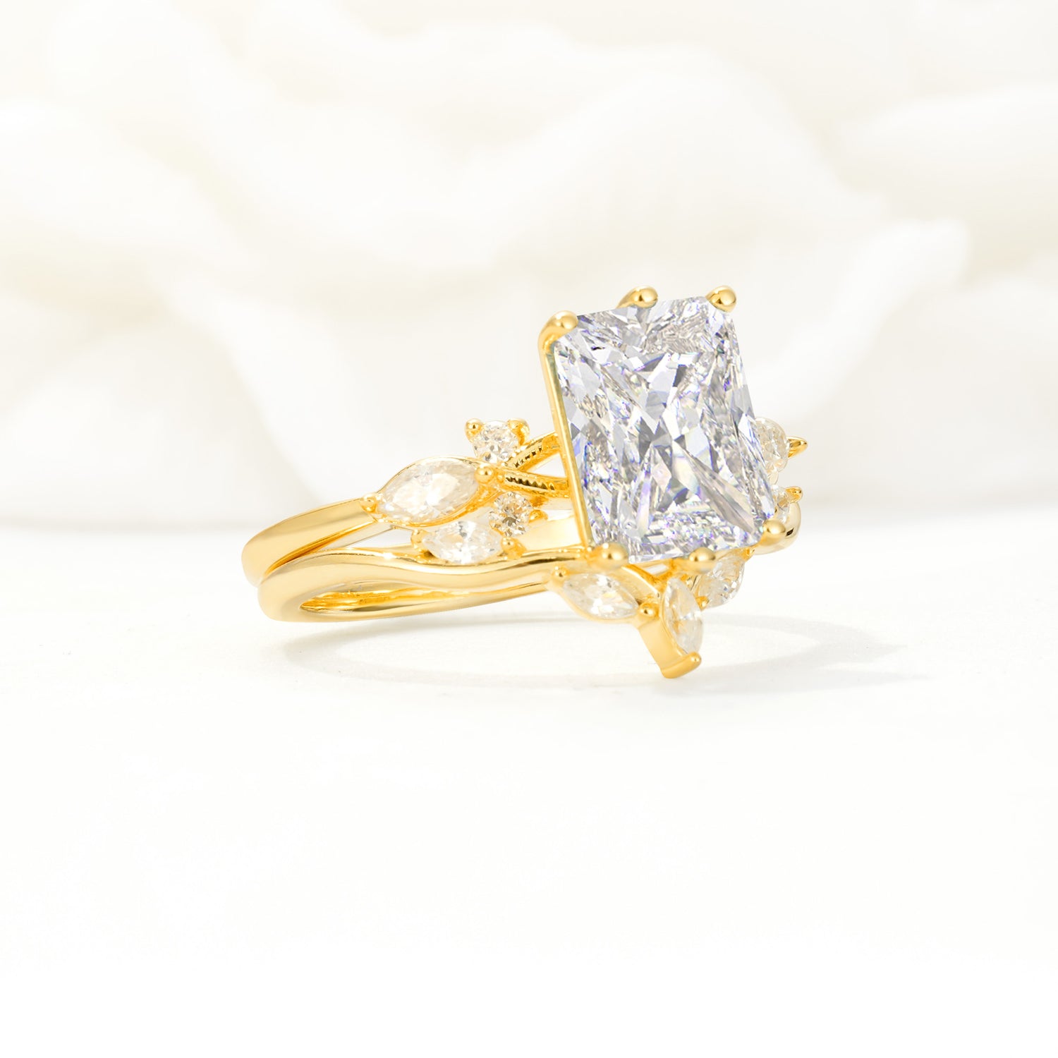 SR17109 Moissanite Ring - Rose-Gold