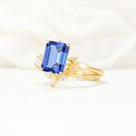SR17109 Sapphire Ring - White-Gold