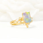 SR17109 Fire Opal Ring - Rose-Gold