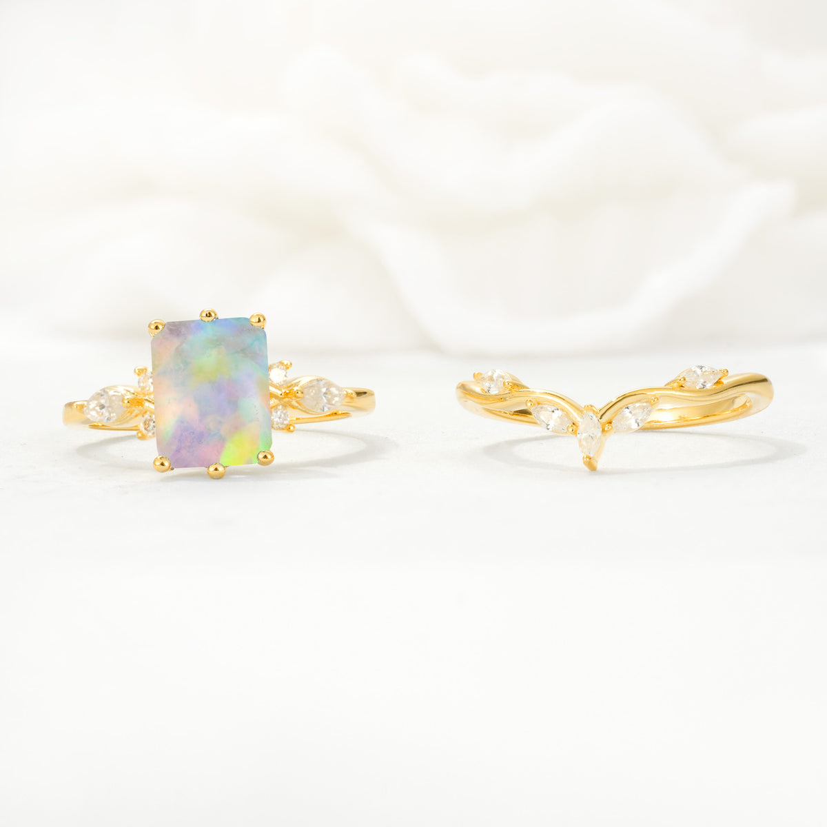 SR17109 Fire Opal Ring - Additional view