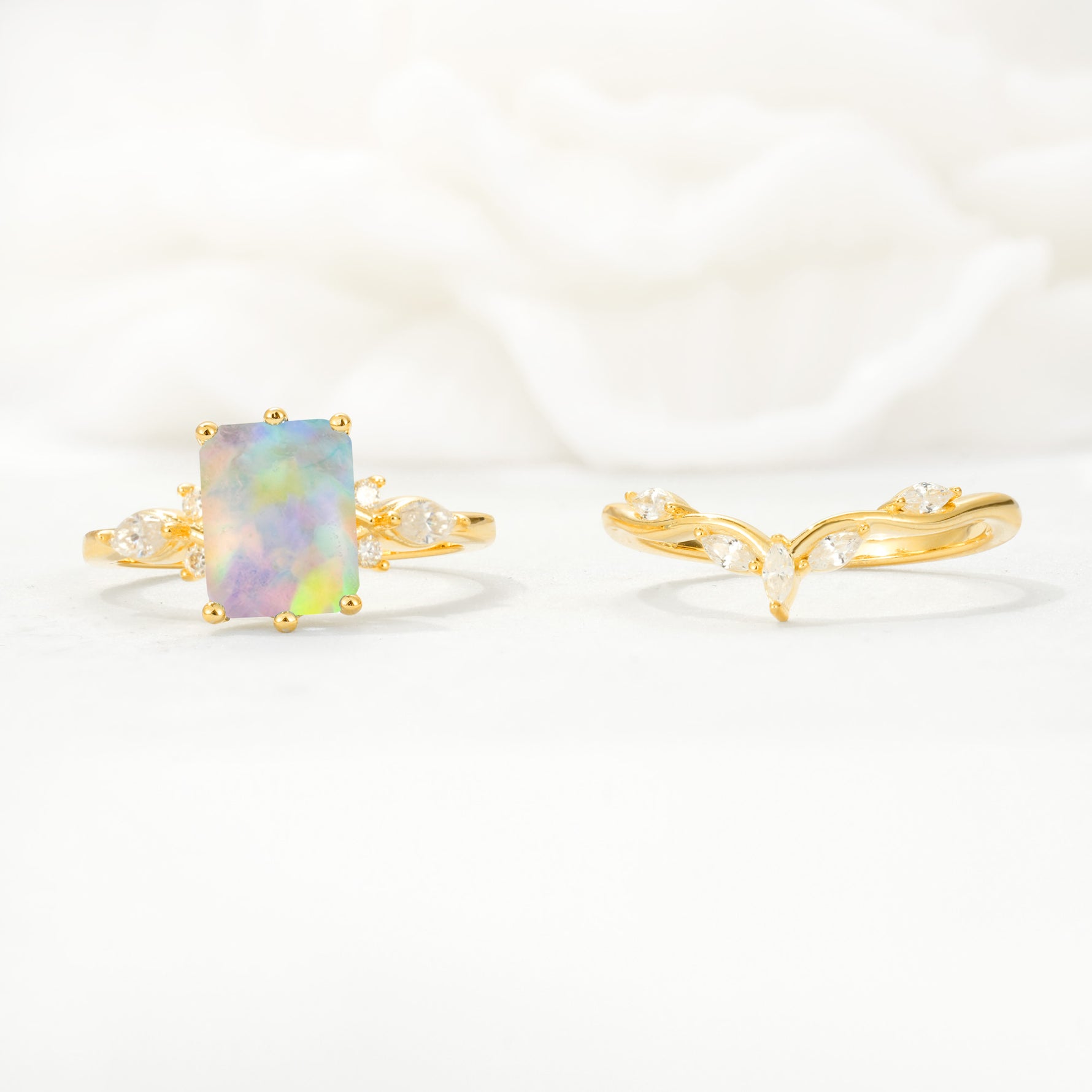 SR17109 Fire Opal Ring - Additional view