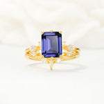 SR17109 Tanzanite Ring - Yellow-Gold