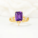 SR17109 Amethyst Ring - Yellow-Gold