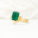 SR17109 Emerald Ring - White-Gold