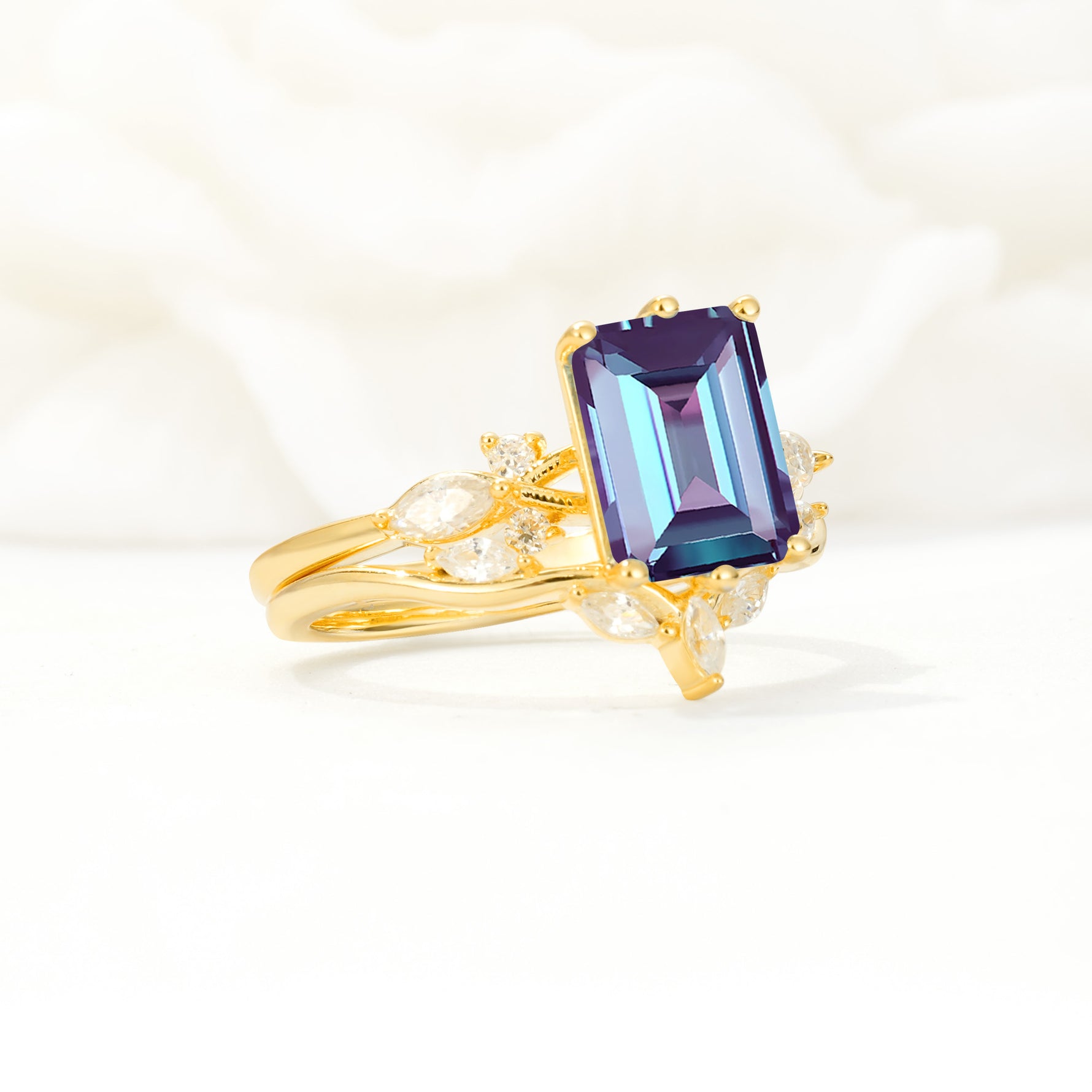 SR17109 Alexandrite Ring - Rose-Gold
