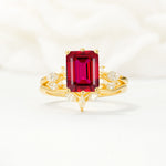 SR17109 Ruby Ring - Yellow-Gold