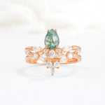SR17113 Moss Agate Ring - Additional view