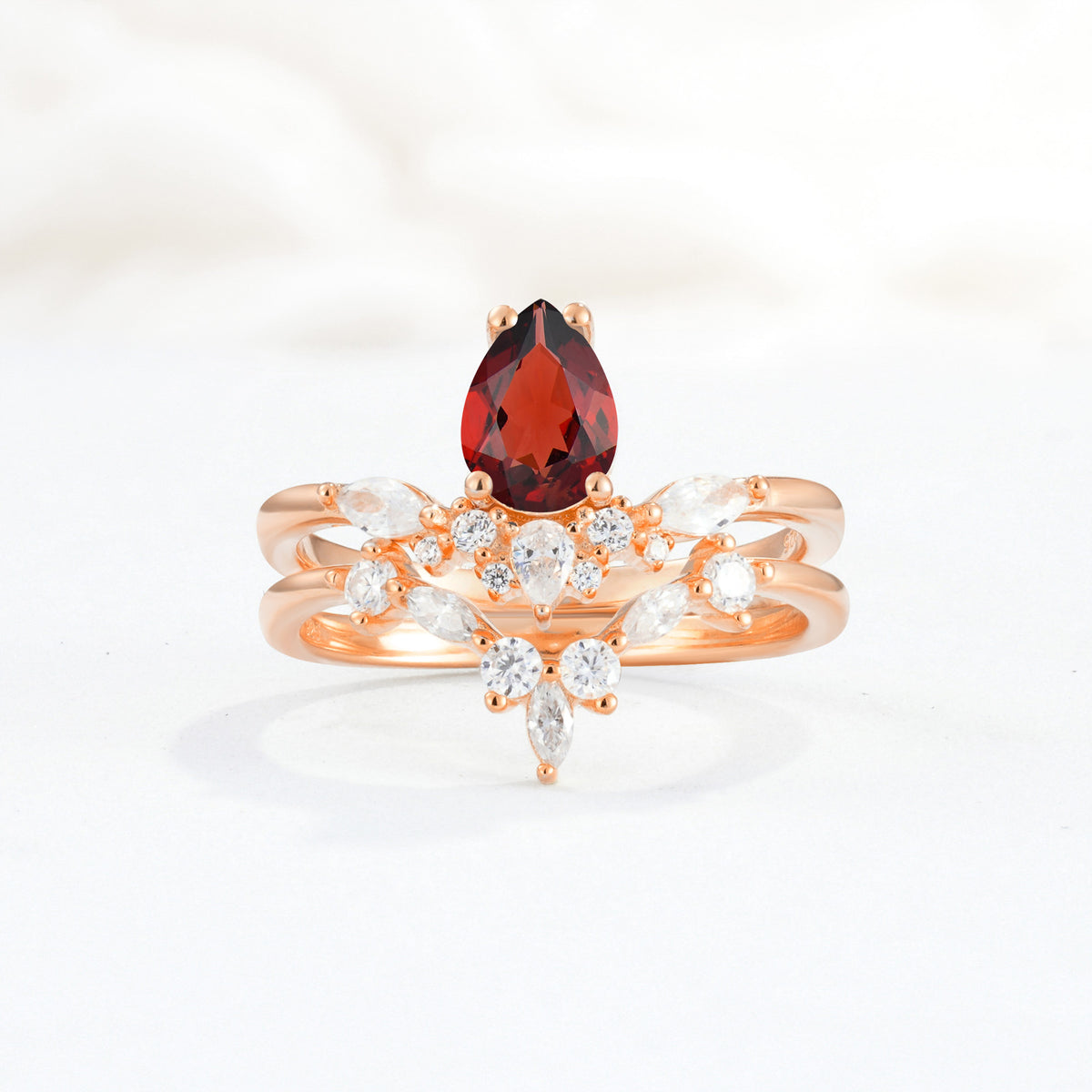 SR17113 Garnet Ring - Additional view