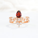 SR17113 Garnet Ring - Additional view