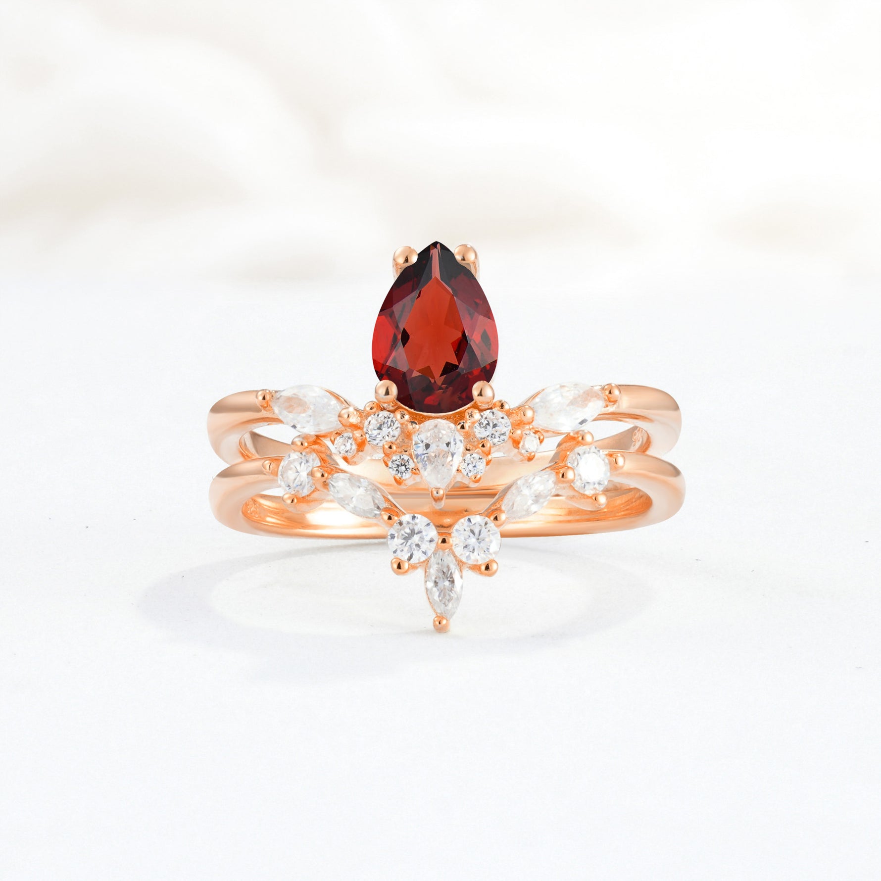 SR17113 Garnet Ring - Additional view