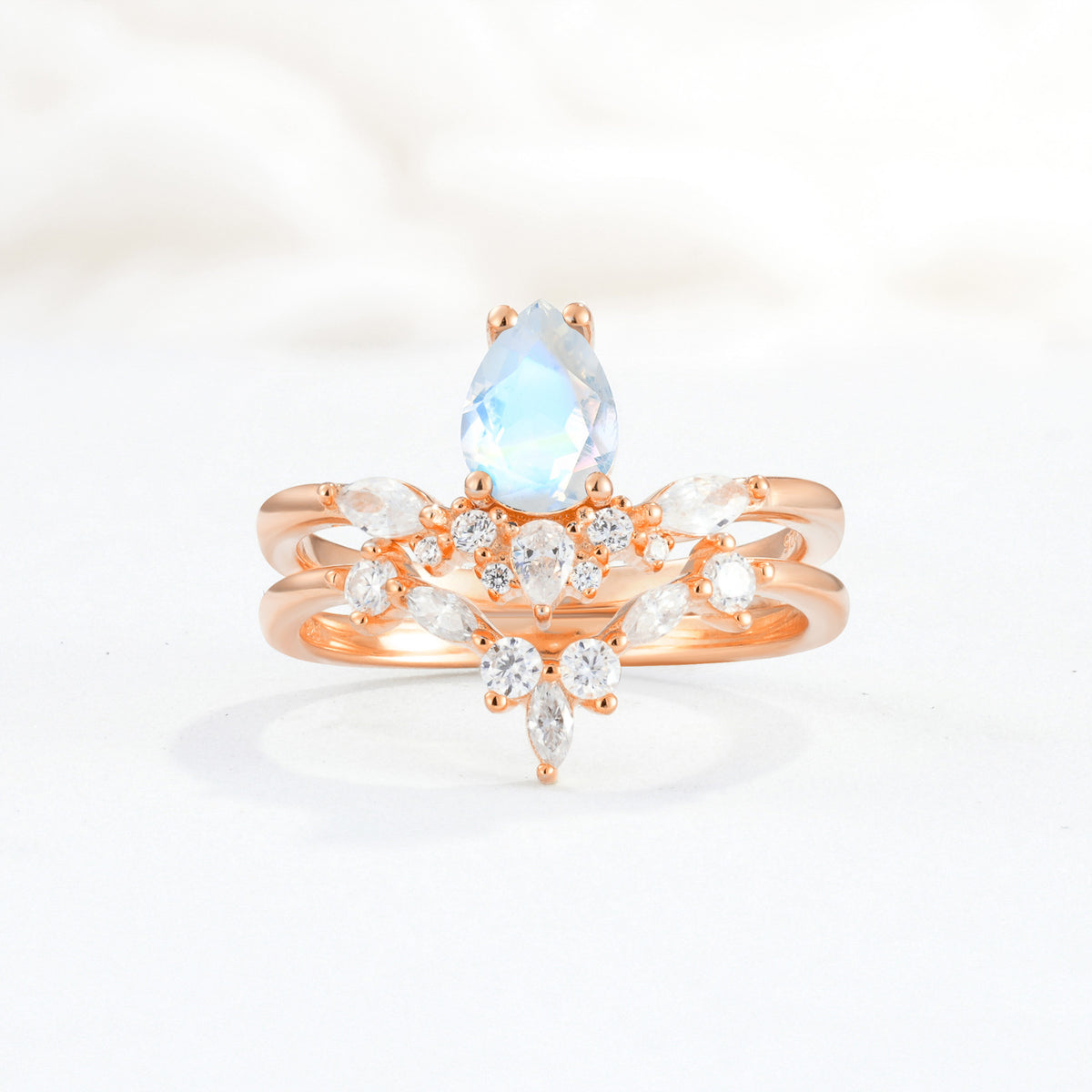 SR17113 Moonstone Ring - Additional view