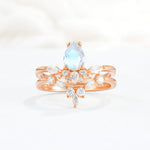 SR17113 Moonstone Ring - Additional view