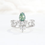 SR17113 Moss Agate Ring - Additional view