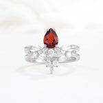 SR17113 Garnet Ring - Additional view