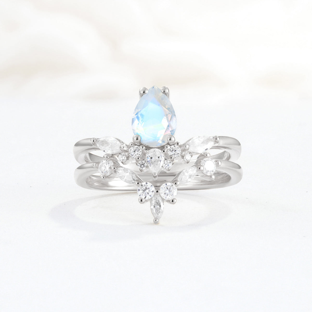 SR17113 Moonstone Ring - Additional view
