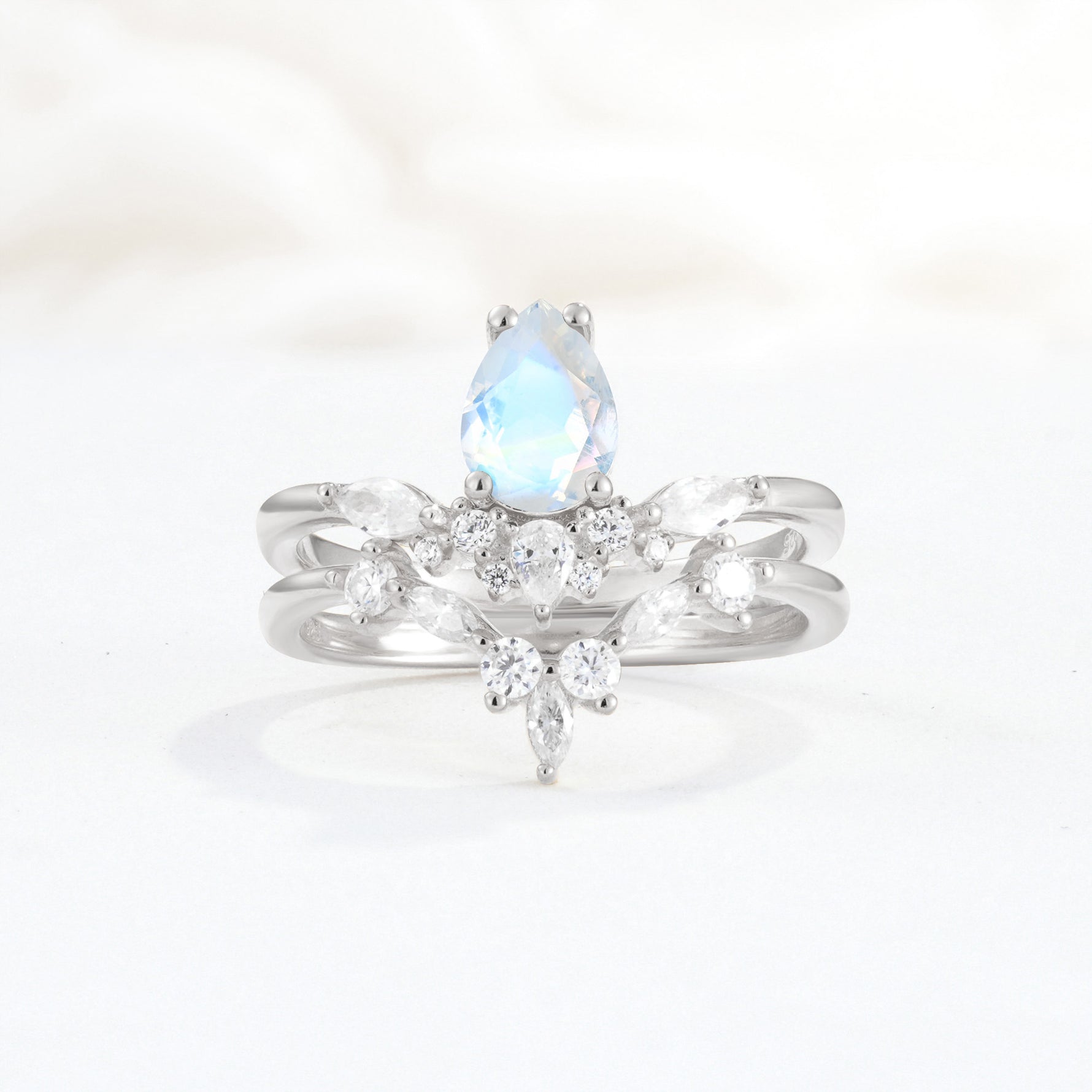 SR17113 Moonstone Ring - Additional view