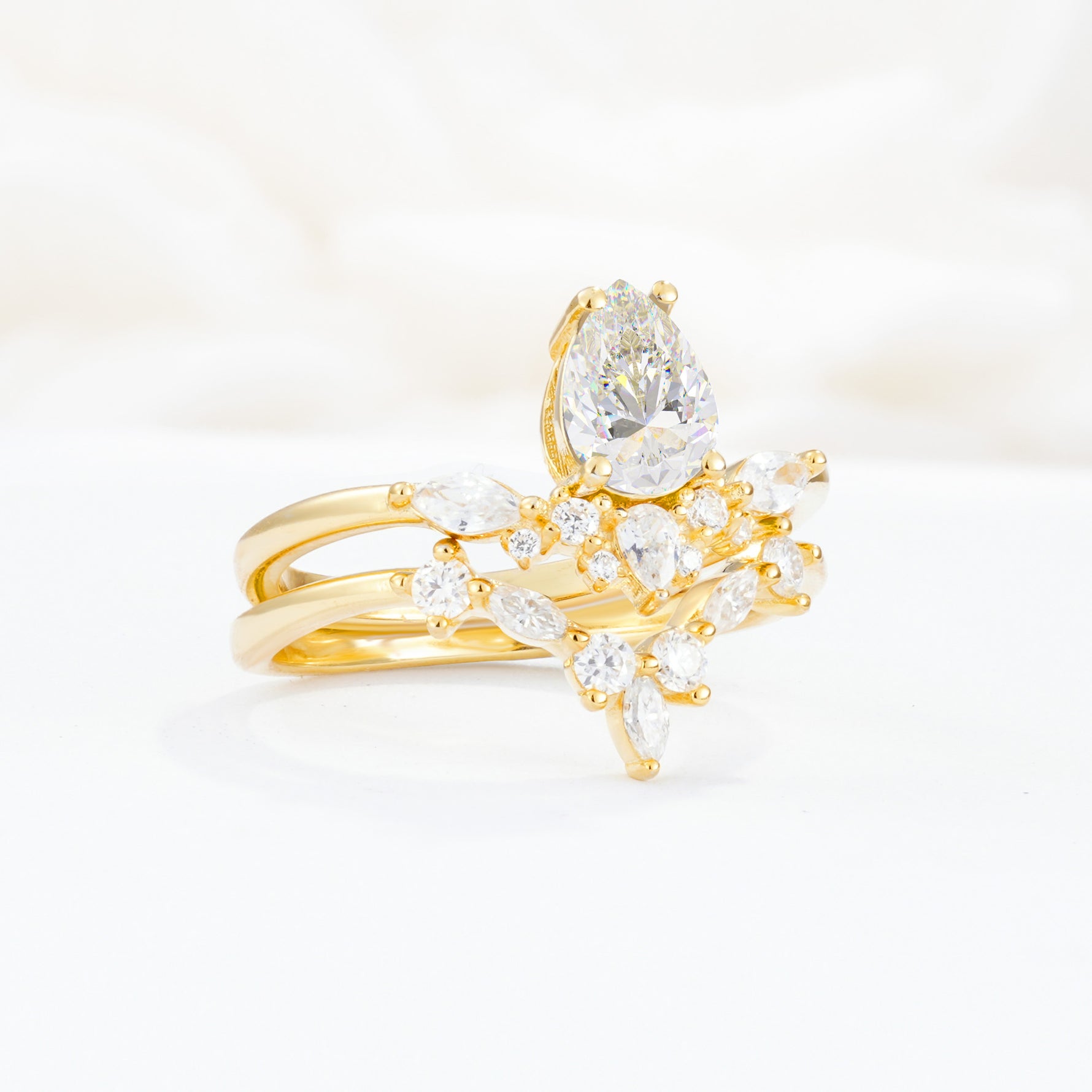 SR17113 Moissanite Ring - White-Gold