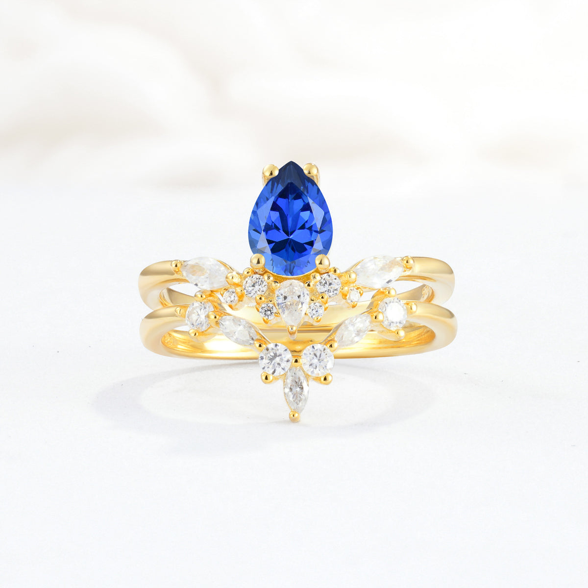 SR17113 Sapphire Ring - Yellow-Gold