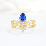SR17113 Sapphire Ring - Yellow-Gold