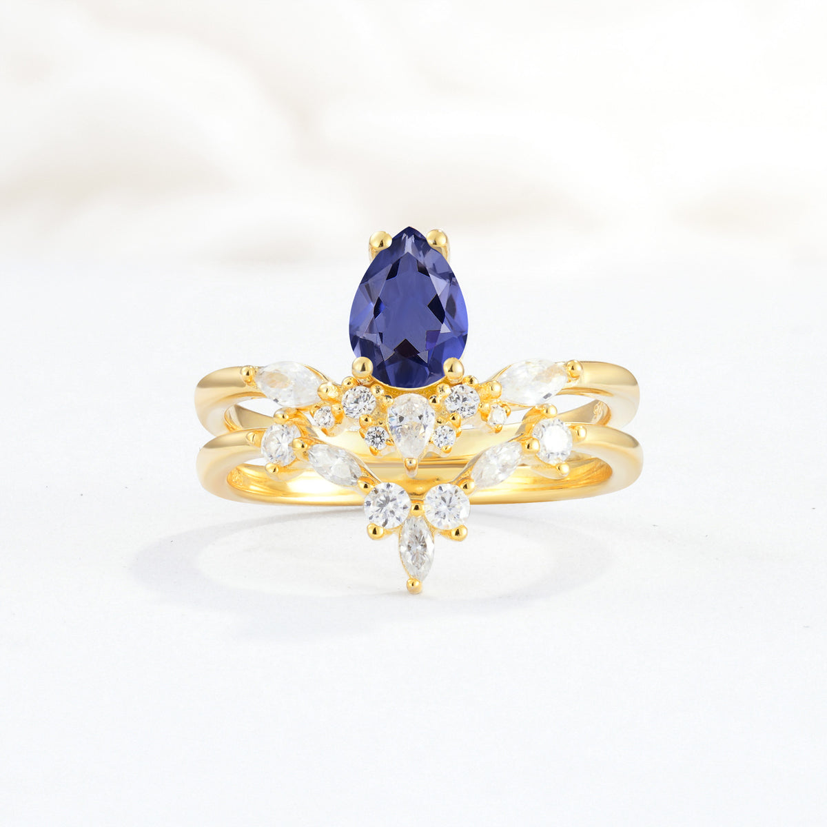 SR17113 Tanzanite Ring - Yellow-Gold