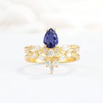 SR17113 Tanzanite Ring - Yellow-Gold
