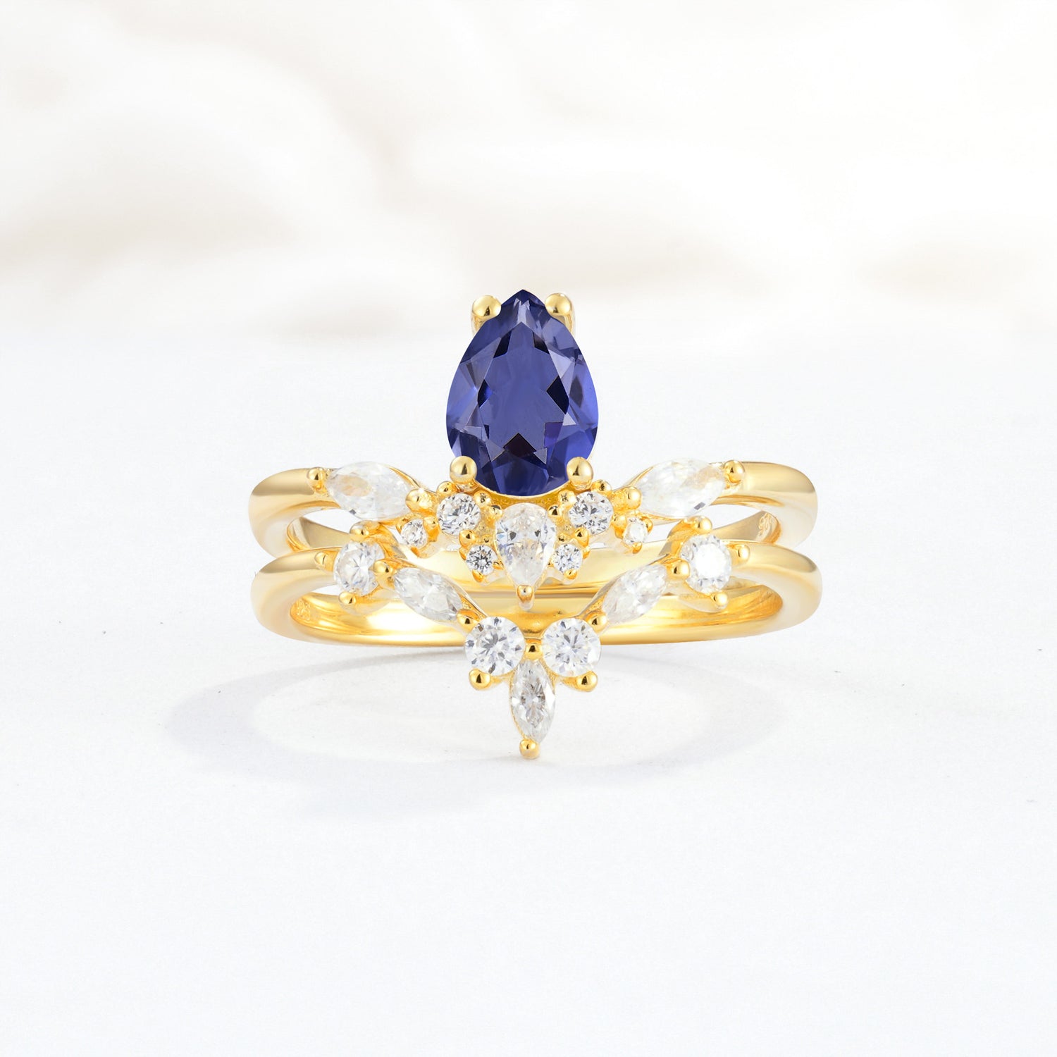 SR17113 Tanzanite Ring - Yellow-Gold