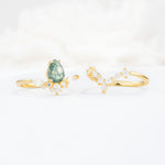 SR17113 Moss Agate Ring - Additional view