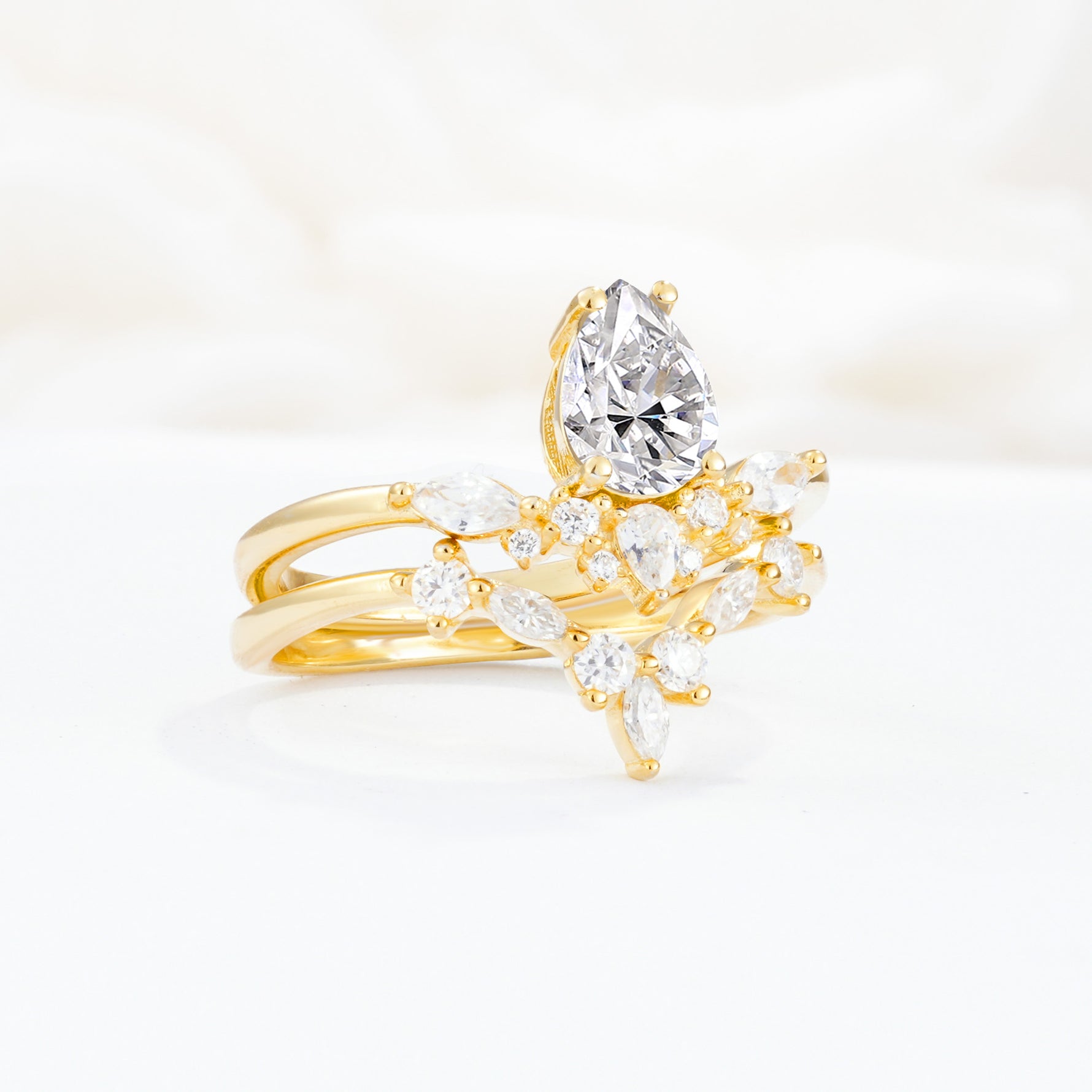 SR17113 Lab Diamond Ring - White-Gold